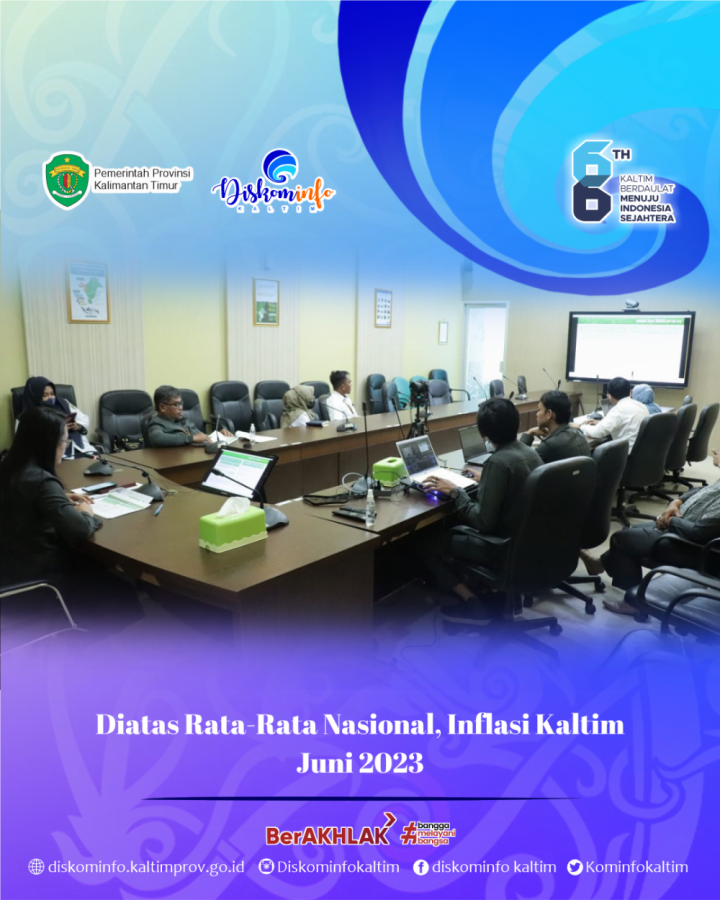 Diatas Rata-Rata Nasional, Inflasi Kaltim Juni 2023